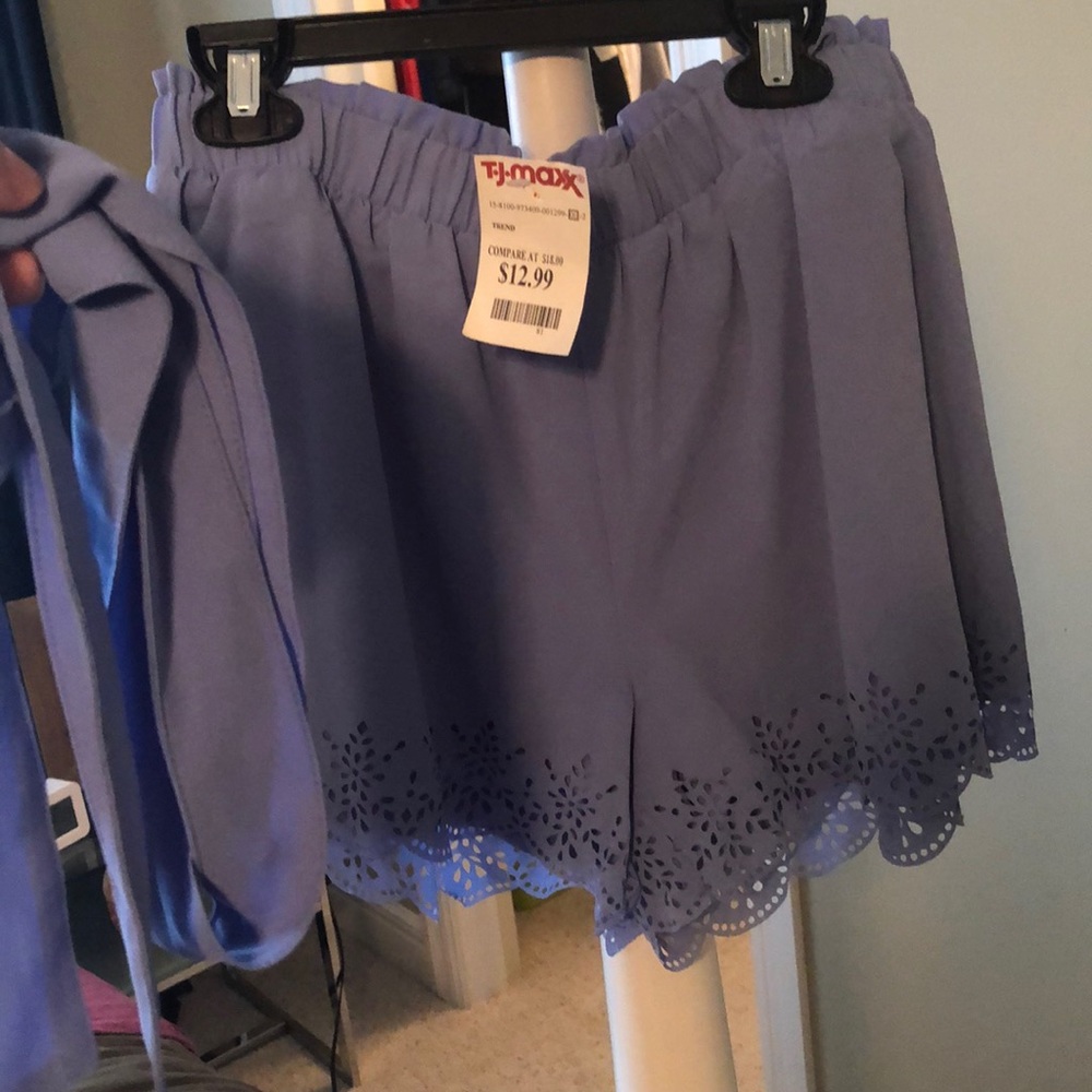 Periwinkle colored shorts